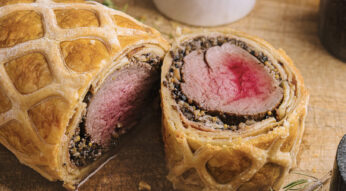 Rôti de boeuf en croûte aux champignons